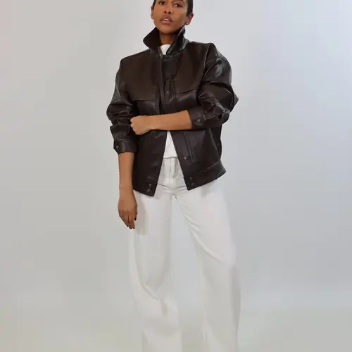 Aura Faux Leather Jacket