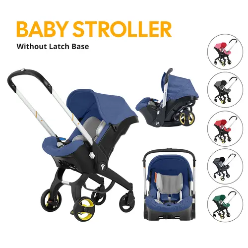 Sohochic Foldable Convertible Baby Stroller - Lightweight Adjustable Aluminum Alloy, Reversible Seat, Canopy, Storage Basket, 4-Wheeled, 1-Hand Fold, Compact Carry for 0-6 Months Lightweight Stroller