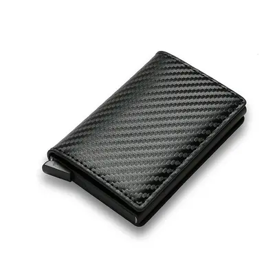 BIGWIG Men's Wallet, Ultra-Slim Carbon Fiber and Aluminum Card Holder with RFID Blocking, Automatic Pop-Up Function, Business Style Wallet, Mens Wallet tiktokshopbacktoschool,back to school,back to school haul