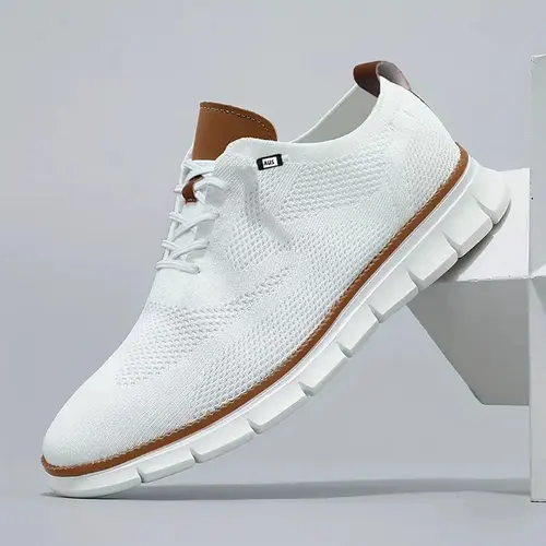 Men's Business Low-Top Casual Sports Shoes, Casual Trainers, Breathable Comfortable Comfy Formal Shoes, Fashion Lace Up Lightweight Comfy Breathable Daily Walking Shoes for Boys