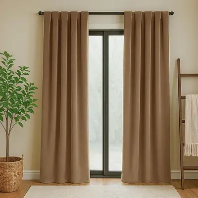 Shilucheng High-Density Velvet Retro Darkening Curtains - 84in Length 2-Piece Set, Thermal Insulated, Wrinkle Resistant, Soundproof Drapes for Bedroom/Living Room Indoor Windows