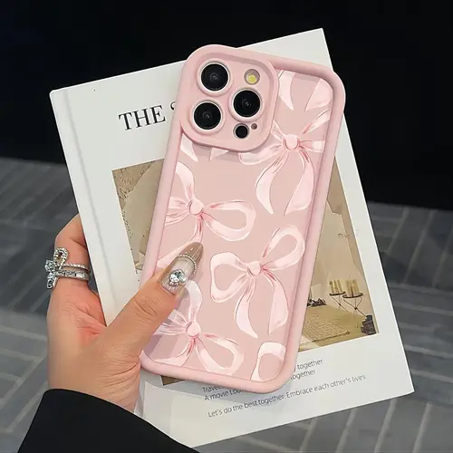 Bow Pattern Smartphone Casing, Cute Handheld Devices Cover, Fashionable Cellphone Protector, Phone Accessories Compatible with iPhone 17 16 15 14 13 12 11 Xs Xr & Samsung Galaxy S26 S25 Ultra S24 Plus S23 FE S22 S21 Series, QXB286 Designer Case