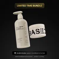 BASED Hydration & Hold Duo | Leave-In Conditioner & Curl Gel Bundle | Science-Backed