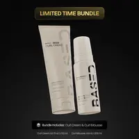 BASED Definition & Volume Duo | Curl Mousse & Curl Cream Bundle | For Defined, Voluminous, Frizz-Free Curls | Science-Backed Ingredients