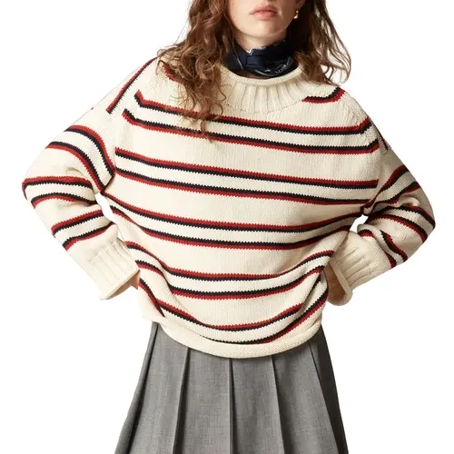 Hixiaohe Women's Oversized Crew Neck Sweater Long Sleeve Knit Pullover Cozy Fall Winter Tops Casual Loose Knitwear,clothes for back to school,first day of school outfits,sohochic