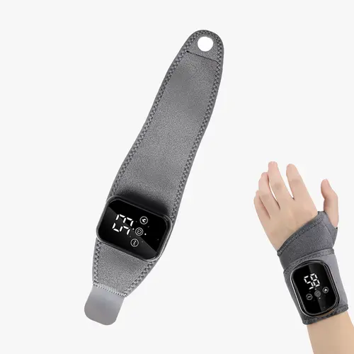 Cordless Heat + Vibe Hand Massager - Durable 3-in-1 Electric Device with Kneading Therapy for Arthritis Pain Relief, Wrist Care, Compact Gift for Home/Office Use, Athletes,sohochic