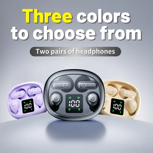 INSONIXN Wireless Bluetooth 5.4 Earbuds, Dual BT Set with Intelligent Touch Button, Noise Cancellation, Waterproof Headphones for Sleep & Sports, 36-Hour Battery Life, Back to School Holiday Gift