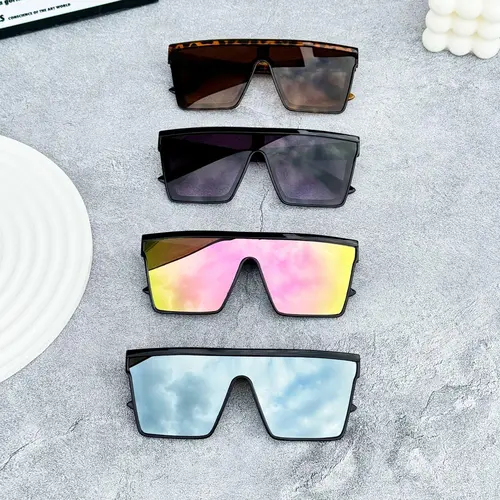 4pcs Unisex Polarized Sports Sunglasses - Edgy Modern Look, European & American Large 1-Piece Full Rim Nylon, Sun Protection, Nighttime Yellow Tint, Cycling, Driving, Men's Accessories, Gift for Him