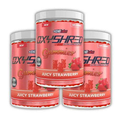 OxyShred Energy Gummies 3-Pack | 3 x 120 Count | Zero Added Sugar Energy Chews | On-The-Go Energy & Focus Support | Best Value Bulk Bundle, Natural Energy Booster, Clean Energy Booster