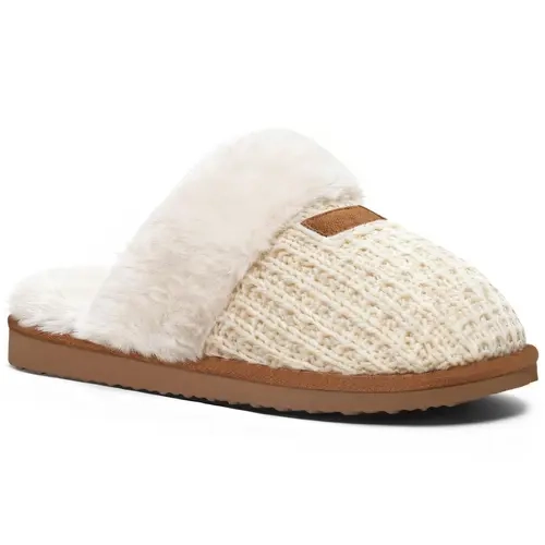KIDMI Women's Fuzzy Slippers Memory Foam Slippers For Women Cozy Faux Fur House Shoes Indoor Warm Bedroom Slippers Winter Fluffy Slip On Cute Furry Slippers Suitable New Year's Gifts
