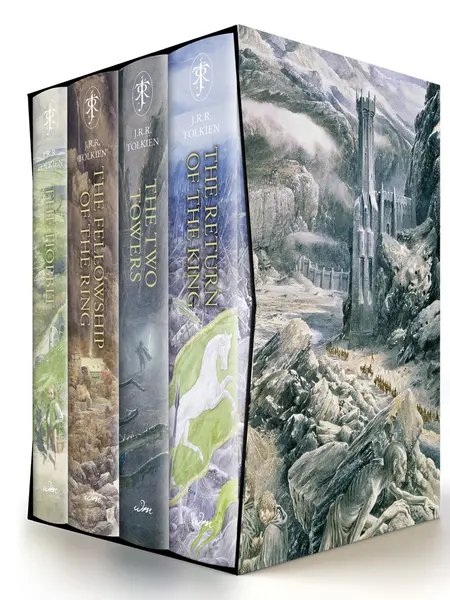 The Hobbit & The Lord of the Rings Illustrated by Alan Lee Box Set: Illustrated by Alan Lee by J. R. R. Tolkien [Hardback Book]