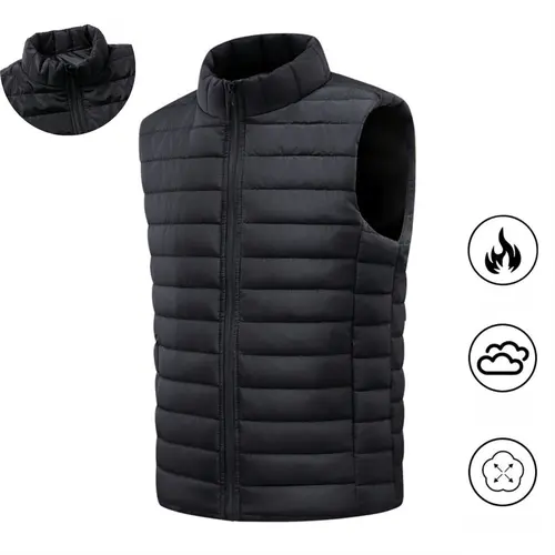 Men's Versatile Sleeveless Warm Vest Top, Casual Warm Layer Men's Tops Waistcoat & Gilet,sohochic