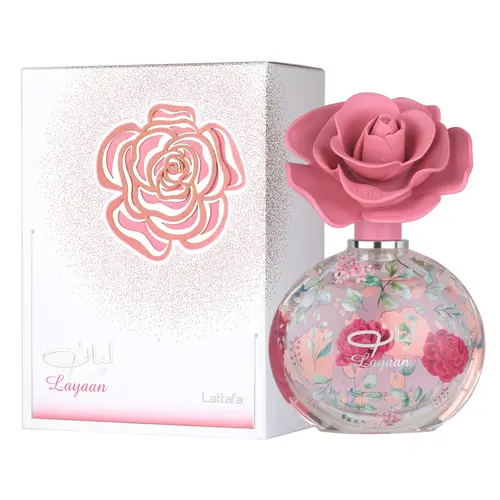 Lattafa Layaan Eau de Parfum - 75ml (2.5 oz), Unisex Fruity Floral Perfume with Floral Scent, Musk Cedar Notes, Long Lasting Fragrances for Everyday Wear