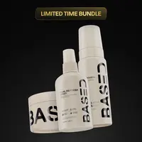 BASED Curl Trio | Curl Mousse, Curl Gel & Curl Refresh Spray | For Hydrated, Defined, & Frizz-Free Curls | Science-Backed, High Performance