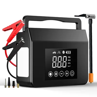 【Eleacc】2026 All-Season Savior – 4000A Car Jump Starter with 150PSI Tire Inflator, 15000mAh Power Bank & LED Light, Reliable in -20°F, Compatible with Most Cars & Trucks, For All Driving Situations,backtoschool