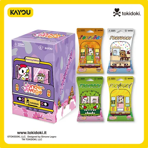 Tokidoki-Wonder Voyage Collectible Cards-Roaming Edition-NA-Series 1-One Box (12 Packs)