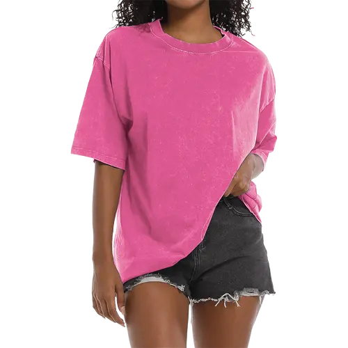 [NEW SIZE!]Holafish Women's Acid Washed Heavy Cotton Vintage Unisex Short Sleeve Loose Fit Casual Streetwear Crewneck T-Shirt Soft Fabric for Everyday Wear Round Neck Long Sleeve Top Crop Ruched Solid Sleeve Crop Top graphic tees WomenswearBack To School,