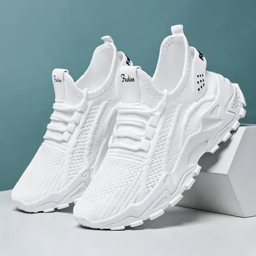 Women's Sneakers - Low Top Closed Toe Breathable Mesh Lace-Up Foam Sole Casual Trainers, Adjustable Ankle Fabric Shoes, Built for Gym Days and Street Walks, Casual Chic for Daily Wear,sohochic