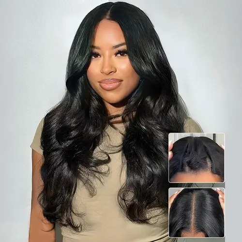 MSCOCO Women's Human Hair V-Part Wig - Yaki Layered Body Style with Spiral Curled Flip-Over Ends, Burmese Design, Easy Install, Drawstring Fit, Yaki Curl Texture, Suitable for All Styles #Summersale Coily Textured Wigs