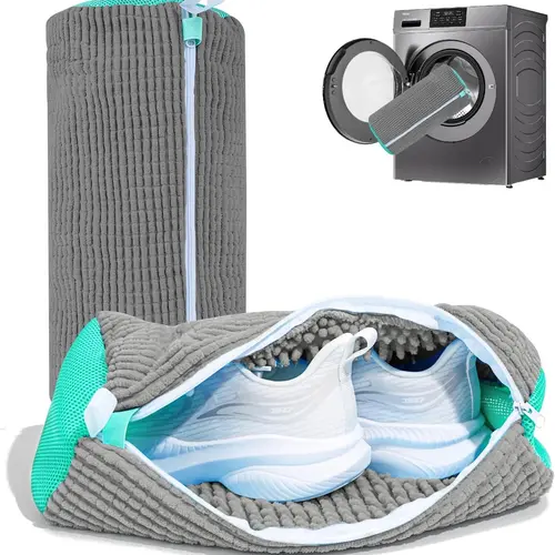 Laundry Shoe Washing Bag for Washing Machine - Protect Your Footwear during the Wash Accessories shoe washing,Mesh Accessory mesh laundry，Reusable Shoe Cleaning Bag for Sneaker Tennis Shoes Unstain Cleaner Kit