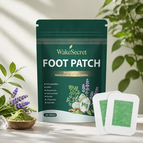 WakeSecret Natural Alternative Health Wellness Therapy Foot Patches - Overnight Herbal Cleansing with Gentle Warming for Relaxation, De-Stress, Sleep Support (Beauty & Personal Care, Hand & Foot Care),sohochic
