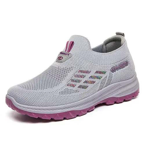 OFIREND Women's Knit Slip-On Athletic Sneaker Footwear - Breathable Casual Cushioned Activewear Trainers for Active Lifestyle & Casual Wear, Versatile Walking Shoes,sohochic