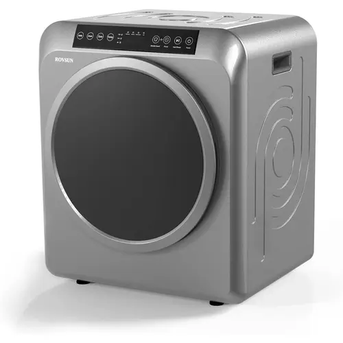 ROVSUN Portable Clothes Dryer - 3.5 Cu.Ft, 13.2LB, 110V Fully Automatic Front Load Appliance with LCD Touch Screen, Stainless Steel Tub, 27.5" H, 59.52 lbs Durability for Apartment, Home (Luxury Grey),sohochic