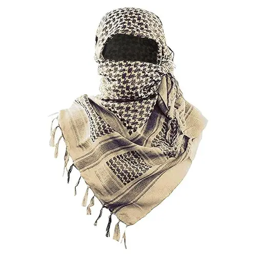 Tactical Shemagh Scarf - 100% Cotton Military Keffiyeh, 43x43in Adjustable Unisex Turban, Tactical Accessories, Army Gift with Tie Guide, Breathable Men's Fashion Accessory,sohochic
