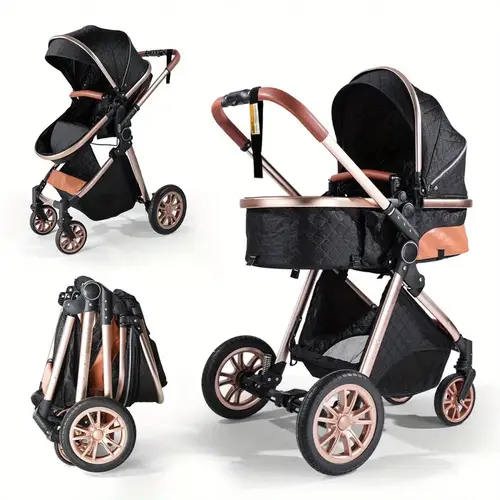 Cochildor Unisex 2 In 1 Convertible Baby Stroller Pram - 0-2 Years, 1-Hand-Fold, 360 Rotation, Reversible Seat, Shock Absorption, All-Terrain EVA Wheels, Lightweight Polyester Frame, Eco-Friendly for Travel,sohochic