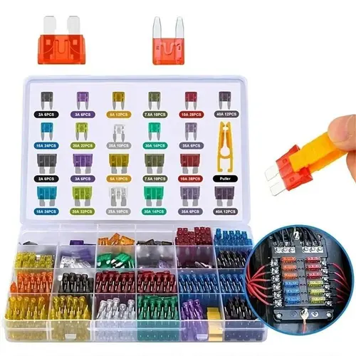 Car Fuse Assortment Kit, Mini Blade Fuses Automotive + Standard Auto Fuses + Puller – Replacement for RV Camper Boat Truck (Product Assortments Vary By SKU. Read the Full Description Prior to Ordering), Car Maintenance, Boats toolupgrade