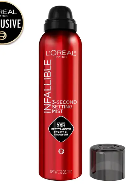 Infallible 3-Second Setting Spray XL 3.52oz - 36HR Transfer & Sweat Resistant Makeup Setting Spray, L'Oréal Paris