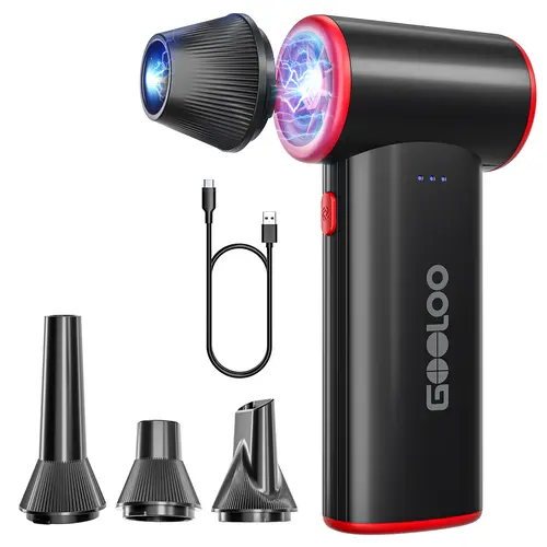 GOOLOO F3 Electric Air Duster - 150000RPM 52m/s Portable Turbo Blower, Variable Speed Dust Remover with Fast Charging, Mini Tool for Computer, Keyboard, Car, Dust Remover Blowers, Mini Blowers,toolupgrade