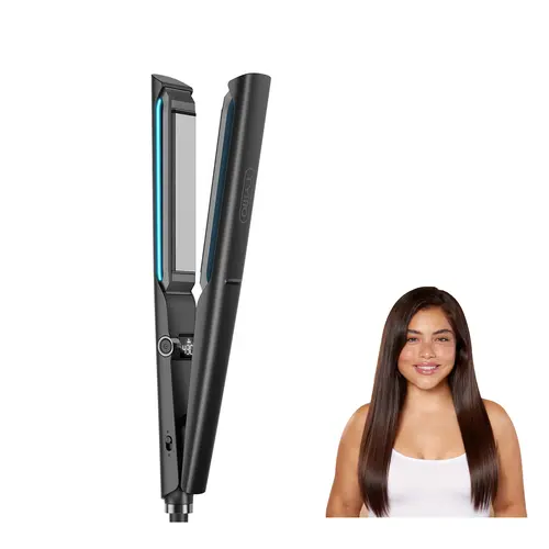 【Live Only】TYMO FLAIGHT HOLO 2-in-1 Dual Voltage Straightener and Curler, Keratin Micro-Gold Ceramic Coated Plates, Temperature Memory, Hair Shaft Hydration, Suitable for All Hair Types, 2-In-1 Flatiron And Curler