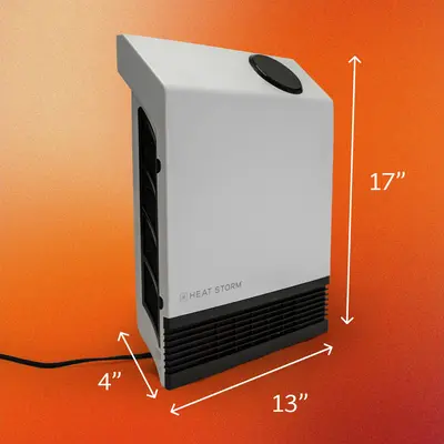 Heat Storm Wall Mount 1000 Watt Infrared Space Heater