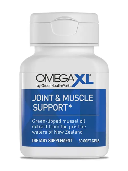 OmegaXL Joint Support Supplement - Natural Muscle Support, Green Lipped Mussel Oil, Soft Gel Pills, Drug-Free, 60 Count