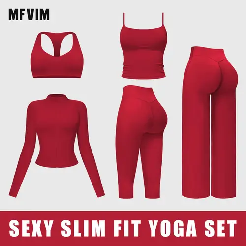 MFVIM Women's 2-Piece Athleisure Sportswear Set, Comfortable Stylish Gym Wear - Matching Workout Outfit Ideal for Yoga, Gym Sessions, 2 Piece Sets,sohochic
