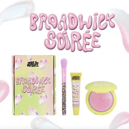 Drippin' in Crystals Broadwick Soiree Makeup Bundle Box, Made by Mitchell, Perfect for Parties & Events, High-Quality Cosmetics, Makeup Kit, Beauty Sets