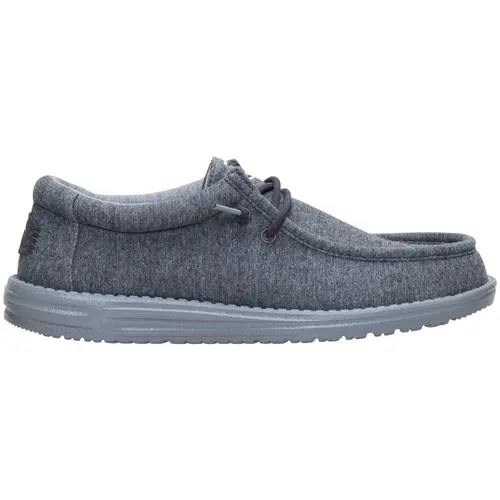 HEYDUDE Wally Stretch Jersey - Comfortable Slip on Shoes for Men