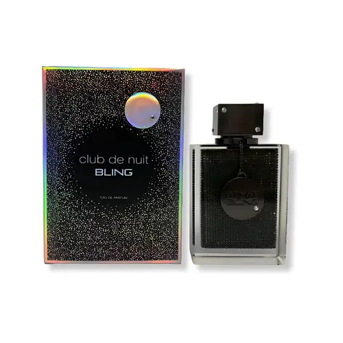 Men's Armaf Club De Nuit Bling Eau De Parfum - 2.5 oz Bold Scent Aromatic Amberwood Woody Cologne, Long Lasting Colognes with Bergamot, Leather & Vanilla Blend