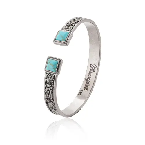 Wrangler Cuff Bracelet for Women Adjustable Open Cuff Bangle Bracelet Gold Silver Jewelry