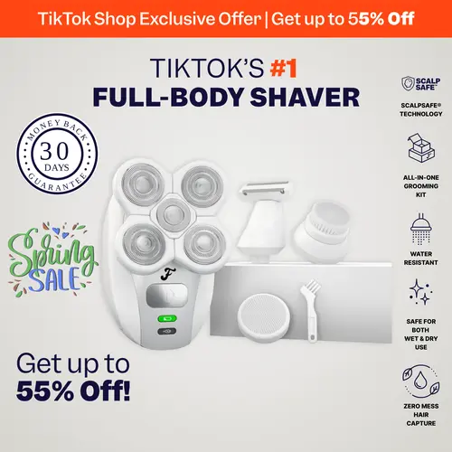 Freebird FlexSeries Women’s Electric Shaver, Rechargeable 5-Blade Body Groomer with Precision Trimmer & Grooming Attachments