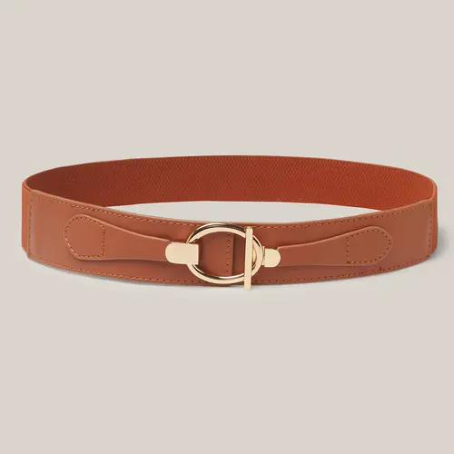 BloomChic Women's Plus Size Vintage Oval Buckle Belt [M-6X] Adjustable Waist Belt For Jeans, Dresses & Fall Outfits，SohoChic