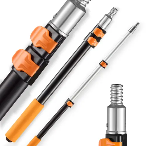 【toolupgrade】VEVOR Telescopic Extension Pole,1.76-4 FT Multi-Purpose Extendable PoleSturdy Aluminum Alloy Paint Pole Extension with Flip-Lock DesignHigh Reach Roller Stick for PaintingDusting and Cleaning, Sponge Extension Poles
