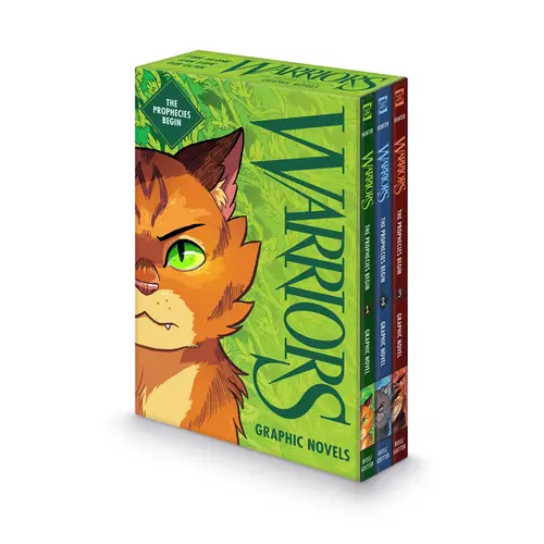 Warriors Graphic Novel: The Prophecies Begin #1-#3: The Complete First Arc (Warriors Graphic Novel: Volume Number 1) by Erin Hunter||Natalie Riess||Sara Goetter [Paperback Book]