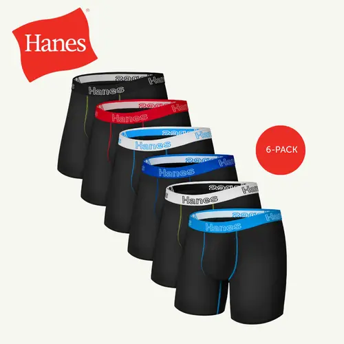 Hanes Men’s Underwear – ComfortSoft Waistband, Breathable Cotton, Tagless Design, premium cotton Underwear for all-day wear and value multipack choice ST2BP6