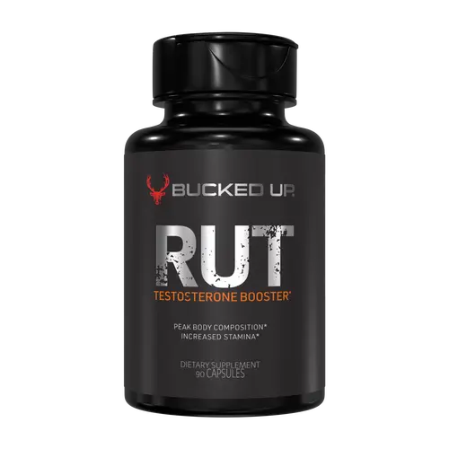 Bucked Up RUT Men’s Dietary Supplement | All-Natural Men’s Wellness & Performance Support Supplement | Contains KSM-66 Ashwagandha, Tongkat Ali, Vitamin D3, Zinc, DIM & Tribulus | Promotes Energy, Focus & Recovery