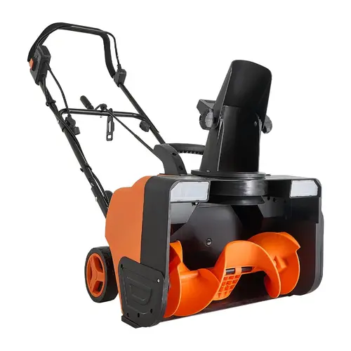 【Summerfinds】VEVOR Heavy Duty Corded Electric Snow Blower Power Tool - 15A 2200W Motor, 20in Walk-Behind Snow Thrower, Dual LED Headlights, 180° Rotating Chute, 25FT Throwing Distance, 12in Depth Clearing for Driveway, Sidewalk