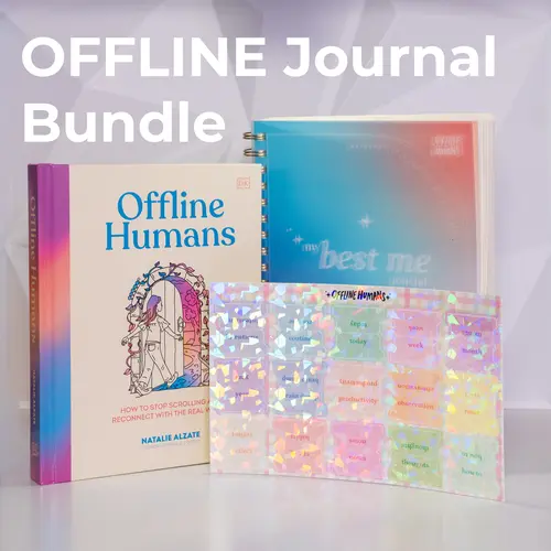 OFFLINE Journal Bundle - Best Me Journal, Offline Humans Book, & Shimmer Tabs