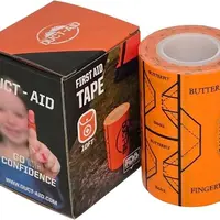 Adhesive Tape Roll with 100 Printed Bandage Strips – Compact Everyday Care & Travel Essentials for Home, Car & Outdoor Use
