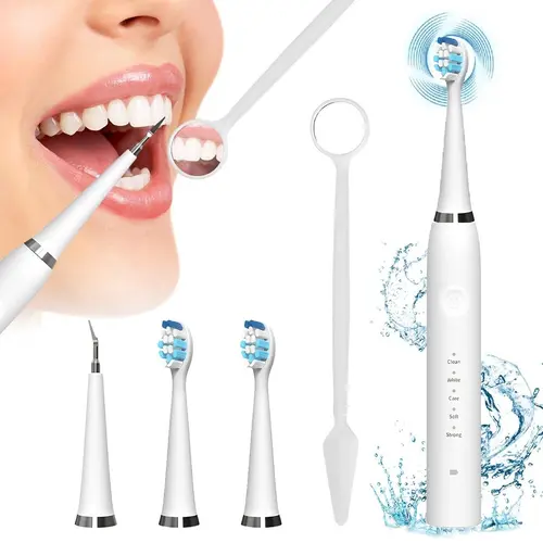 Oceantree Electric Toothbrush Heads - Waterproof Whitening Teeth Cleaner Kit, USB-Powered for Adult Daily Use, Mothers Day Gift